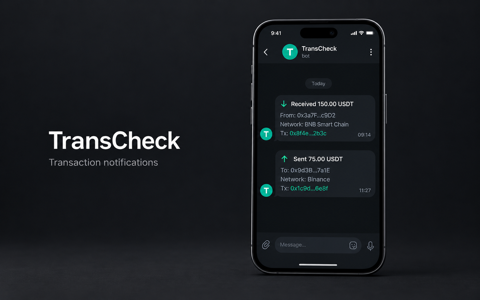 Finance Alert Bot — уведомления о транзакциях